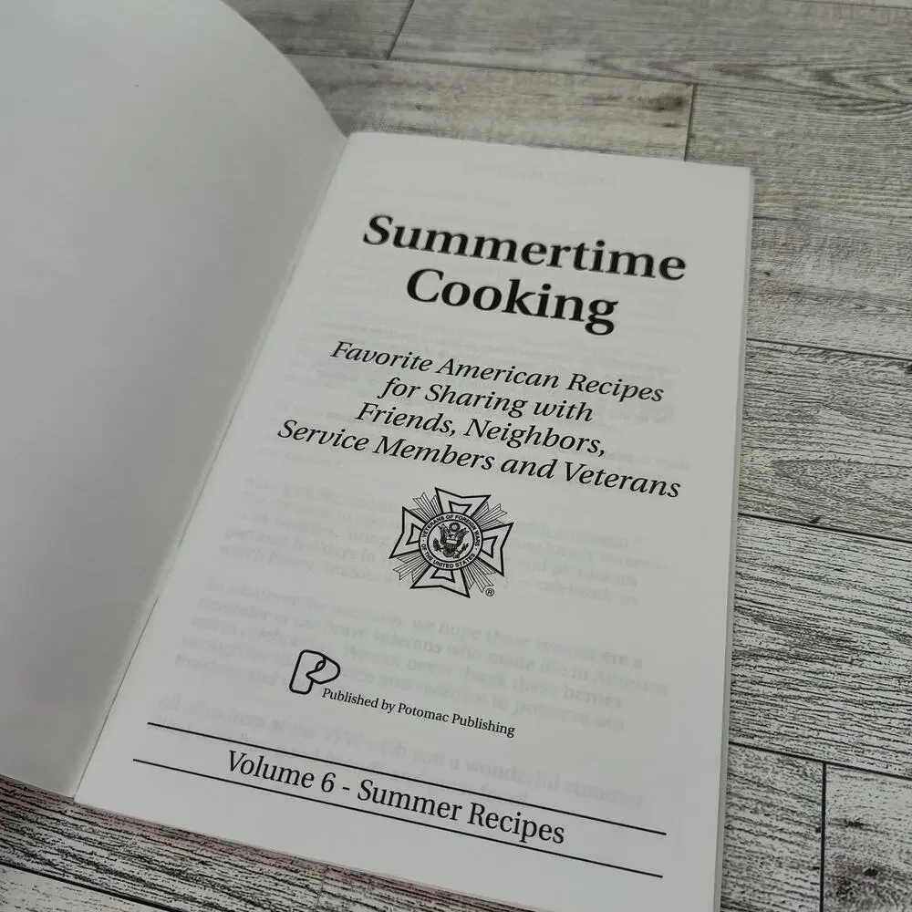 VFW‎ Summertime Cooking 2002 Volume 6 Cookbook Booklet Recipes